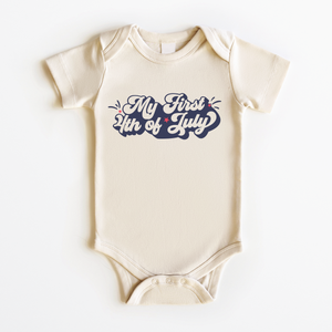 My First 4th of July Onesie - Baby's First Natural Bodysuit