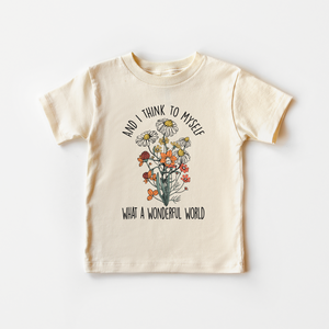 What a Wonderful World Kids Tee - Vintage Boho Kids Shirt