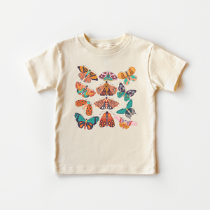 Boho Moth Toddler Shirt - Butterfly Natural Tee