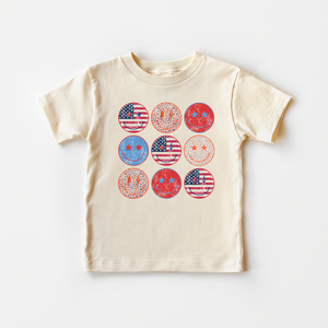 Retro Patriotic Toddler Shirt - Fourth of July Kids Tee