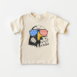 Patriotic Eagle Toddler Shirt - 4th of July Kids Natural Shirt