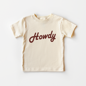 Howdy Toddler Shirt - Retro Cowboy Kids Shirt