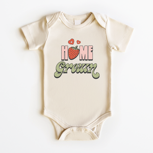 Home Grown Baby Onesie - Retro Strawberry Bodysuit