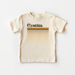 Retro Personalized Toddler Shirt - Vintage Name Kids Shirt