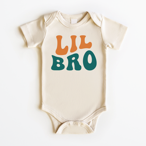 Lil Bro Baby Onesie - Cute Vintage Little Bro Bodysuit