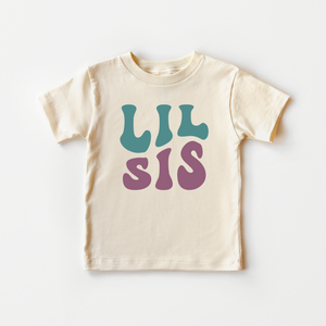 Lil Sis Toddler Shirt - Cute Retro Sister Kids Shirt