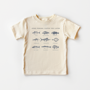 Cute Fishing Kids Shirt - Gone Fishing Toddler Shirt