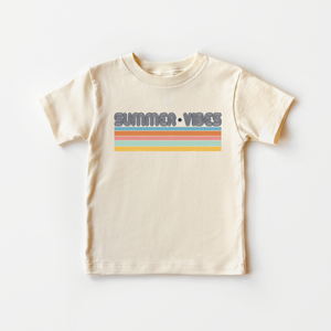 Summer Vibes Toddler Shirt - Retro Summer Kids Tee