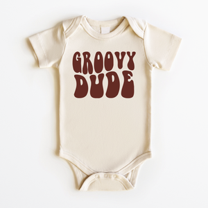 Groovy Dude Baby Onesie - Retro Boys Bodysuit