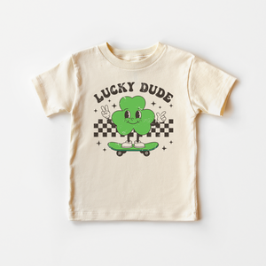 Lucky Dude Toddler Shirt - Retro St Patrick's Day Tee