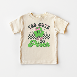 Too Cute To Pinch Toddler Shirt - Girls St Patrick's Day Tee