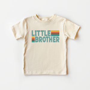 Retro Little Brother Shirt - Boys Sibling Tee