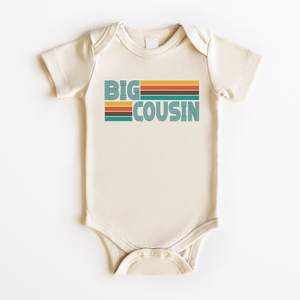 Retro Big Cousin Onesie - Boys Cousins Bodysuit