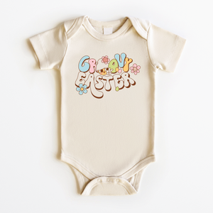 Groovy Easter Onesie - Retro Easter Baby Bodysuit