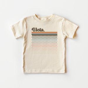 Vintage Hola Toddler Shirt - Cinco de Mayo Kids Tee