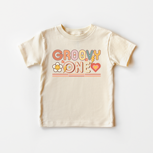 Groovy One Toddler Shirt - Retro First Birthday Tee