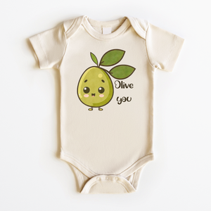 I Love You Baby Onesie - Funny Olive Bodysuit