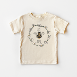 Just Be You Toddler Shirt - Boho Bumblebee Kids Tee