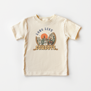Long Live Cowboys Toddler Shirt - Vintage Western Kids Tee