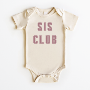 Sis Club Baby Girl Onesie - Cute Matching Sister Bodysuit