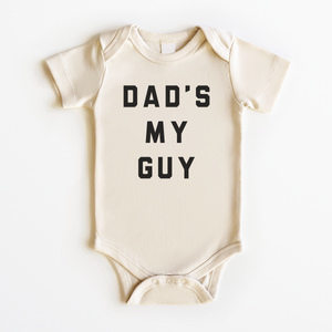 Dad's My Guy Baby Onesie - Minimalist Father's Day Natural Bodysuit