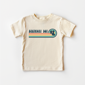 4th Birthday Boy Toddler Shirt - Birthday Boy Retro Kids Shirt