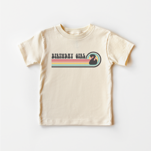 2nd Birthday Girl Toddler Shirt - Birthday Girl Retro Kids Shirt