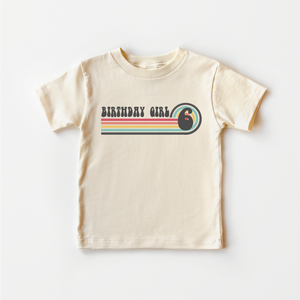 6th Birthday Girl Toddler Shirt - Birthday Girl Retro Kids Shirt