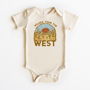 Wilder Than The West Baby Onesie - Vintage Desert Bodysuit