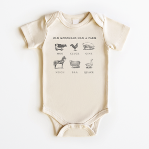 Old McDonald Had a Farm Baby Onesie - Nursery Rhyme Bodysuit