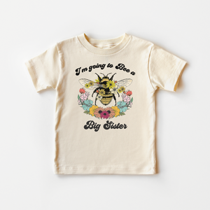 I'm Going To Bee A Big Sister Shirt - Boho Flower Announcement Tee