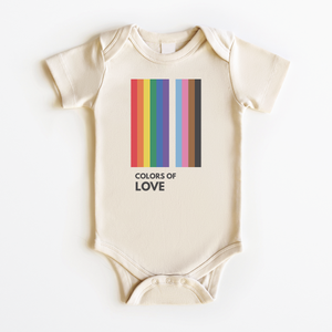 Colors of Love Baby Onesie - LGBTQ+ Rainbow Bodysuit