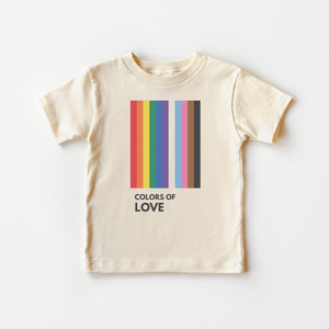Colors of Love Toddler Shirt - LGBTQ+ Rainbow Kids Shirt