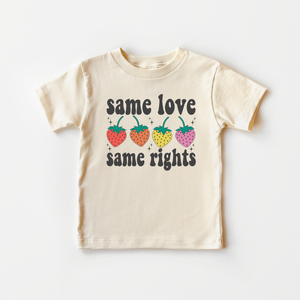 Same Love Same Rights Toddler Shirt - LGBTQ+ Rainbow Kids Shirt