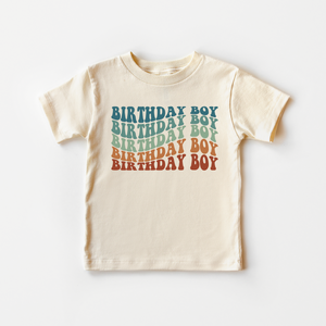 Retro Birthday Boy Toddler Shirt - Cute Birthday Kids Shirt