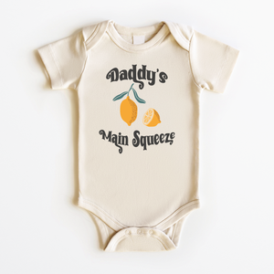 Daddy's Main Squeeze Baby Onesie - Vintage Summer Lemon Bodysuit