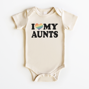 I Love My Aunts Baby Onesie - LGBTQ+ Gay Aunts Bodysuit
