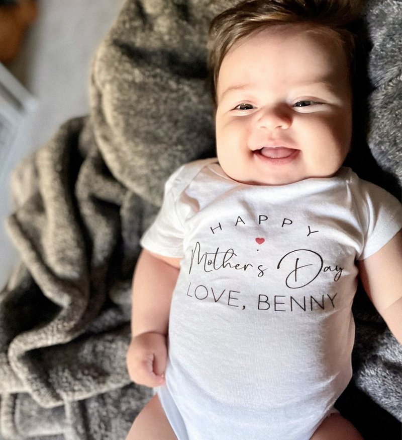 Mother's day onesie for online baby boy