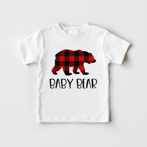 Baby Bear - Buffalo Plaid Baby Bear Toddler Shirt