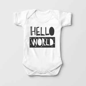 Hello World Onesie - Pregnancy Announcement Baby Onesie