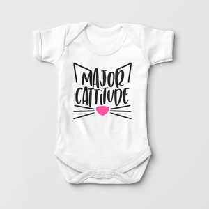 Cat Onesie - Major Cattitude - Baby Onesie