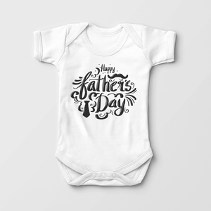 Happy Fathers Day Baby Onesie - I Love My Daddy Bodysuit