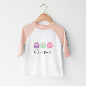 Life Is Sweet - French Macaroon Toddler Shirt