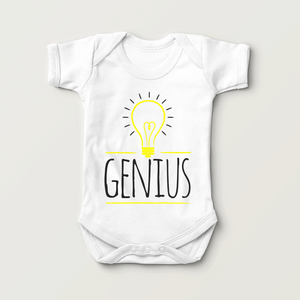 Genius Baby Onesie - Cute Light Bulb Bodysuit