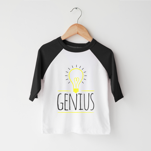 Genius Kids Shirt - Cute Light Bulb Toddler Shirt
