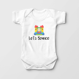 Let's Bounce Baby Onesie - Funny Bouncy Castle Bodysuit