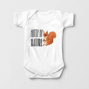 Nutty By Nature Baby Onesie - Funny Squirrel Bodysuit