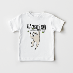 Hangin' On - Cute Sloth Kids Shirt