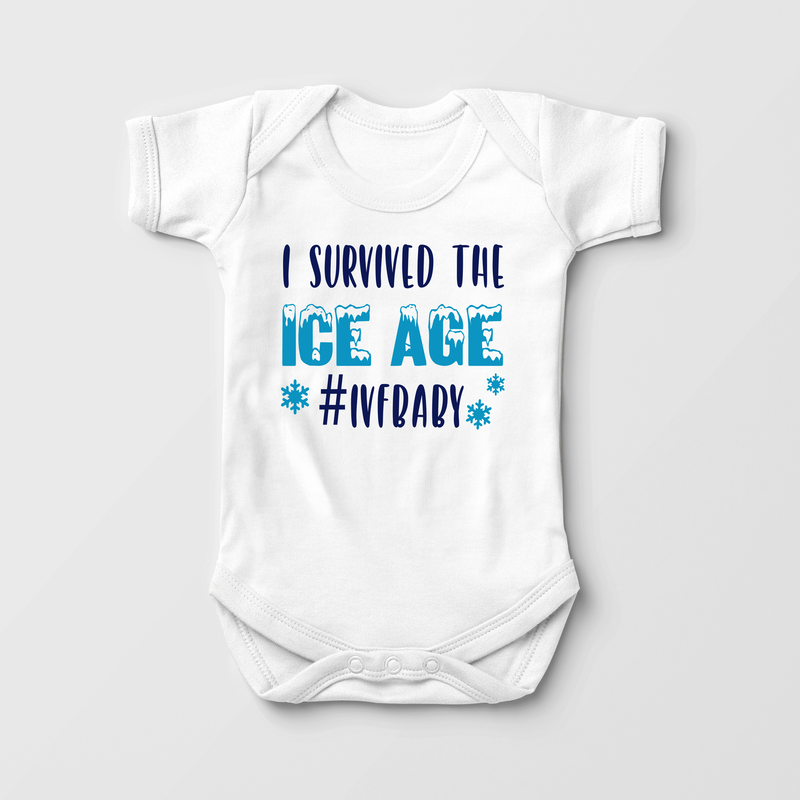 IVF Onesie I Survived The Ice Age Baby Onesie PintSizedApparel