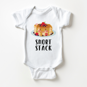 Short Stack Baby Onesie - Funny Pancakes Bodysuit
